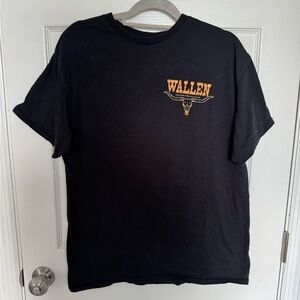Morgan Wallen Country Black Short Sleeve Crew Neck Tee